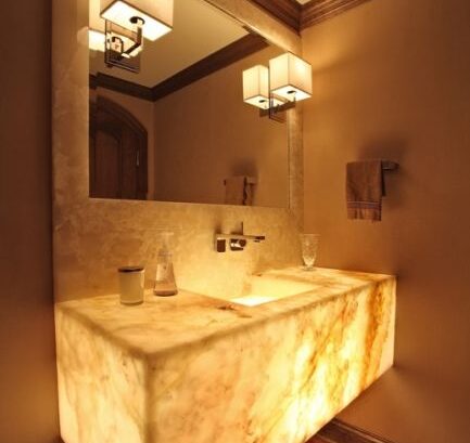 Honey Onyx tiles P3520 backlit